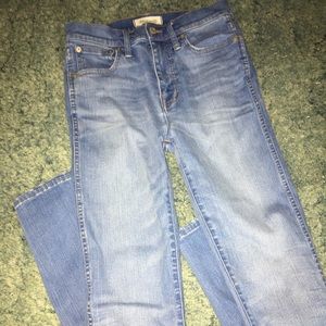 Madewell 10in rise skinny jeans